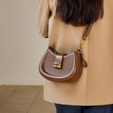 Sandra vegan Leather Brown Shoulder Bag – Designer Crossbody Handbag for Women - in Tan Brown | Arvea Bags