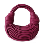 Saphira | Bold Red Sculptural Leather Handbag – Unique, Artistic & Statement - Making - in Maroon | Arvea Bags