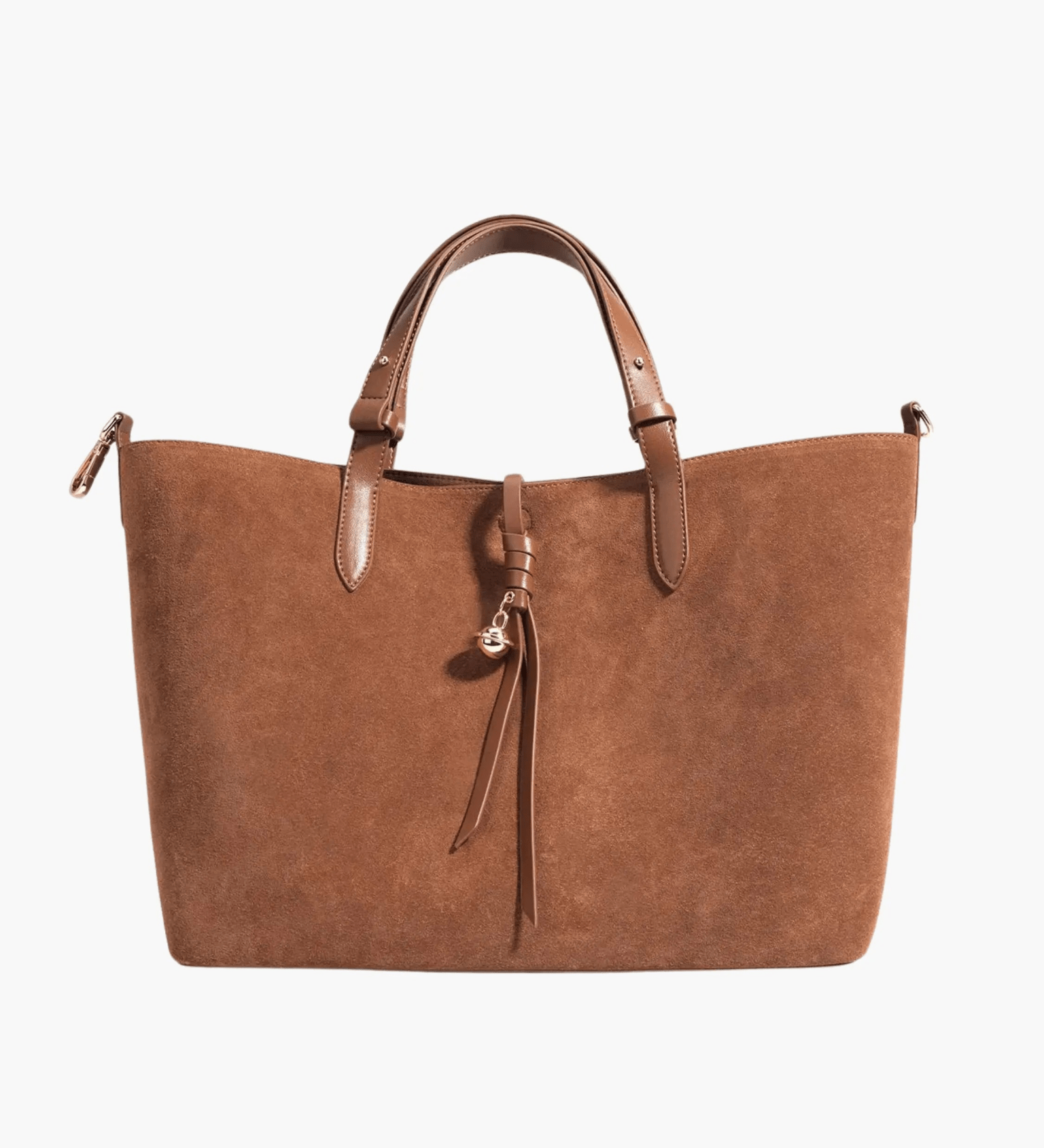 Savannah | Elegant Suede Tote Bag – A Timeless Classic - in Brown | Arvea Bags