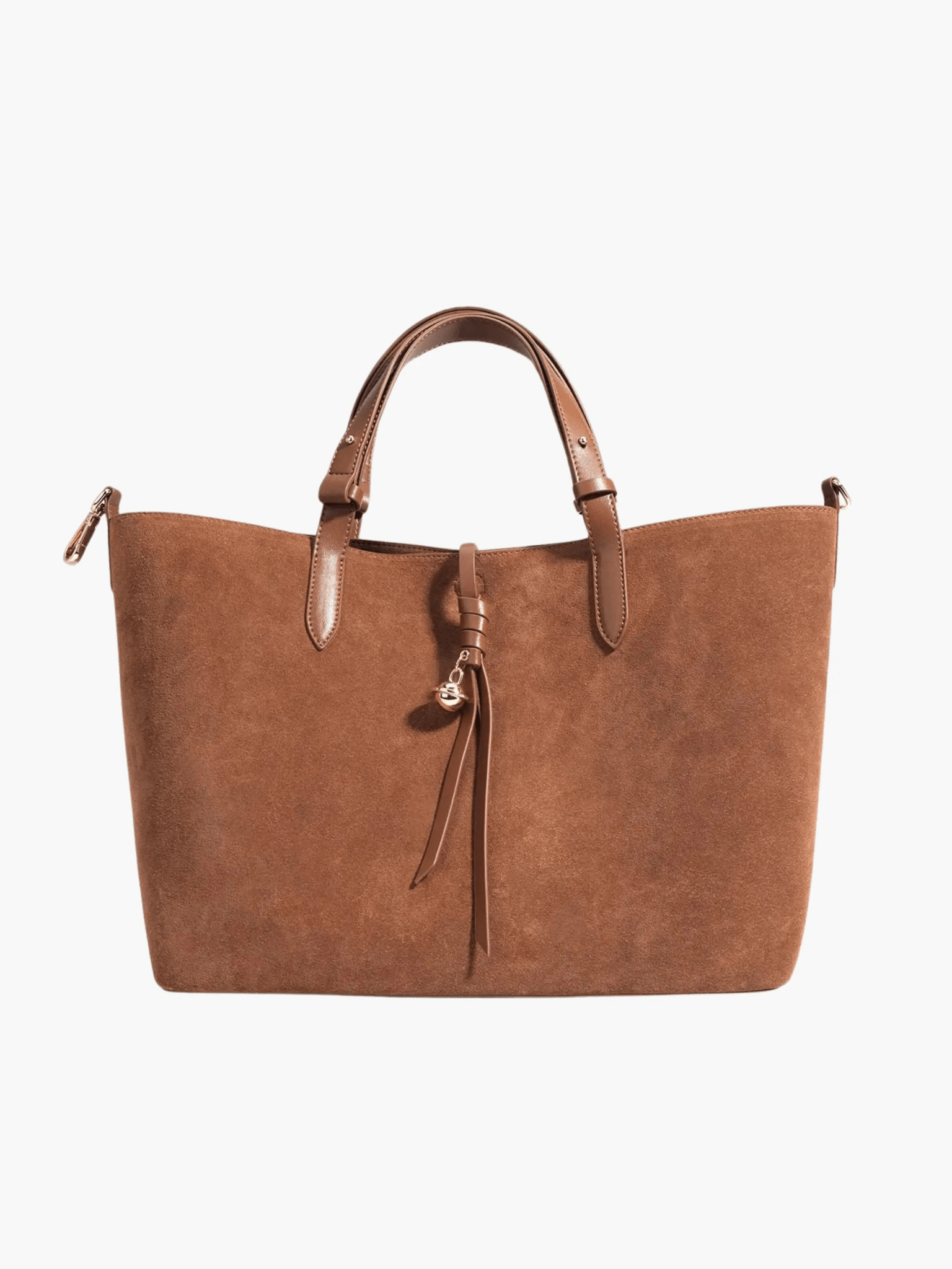 Savannah | Elegant Suede Tote Bag – A Timeless Classic - in Brown | Arvea Bags
