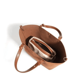 Savannah | Elegant Suede Tote Bag – A Timeless Classic - in Brown | Arvea Bags