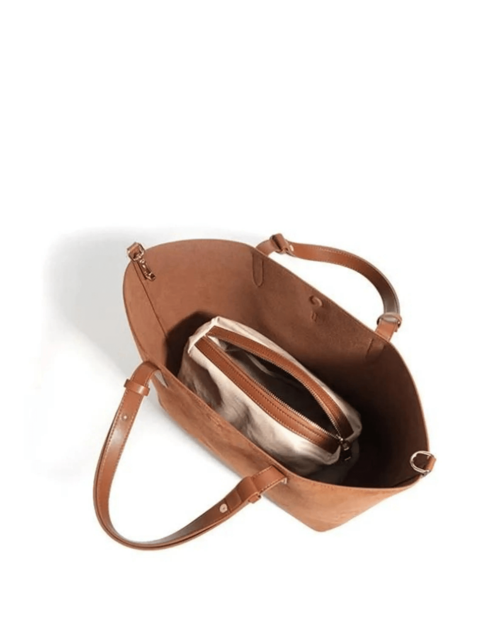 Savannah | Elegant Suede Tote Bag – A Timeless Classic - in Brown | Arvea Bags