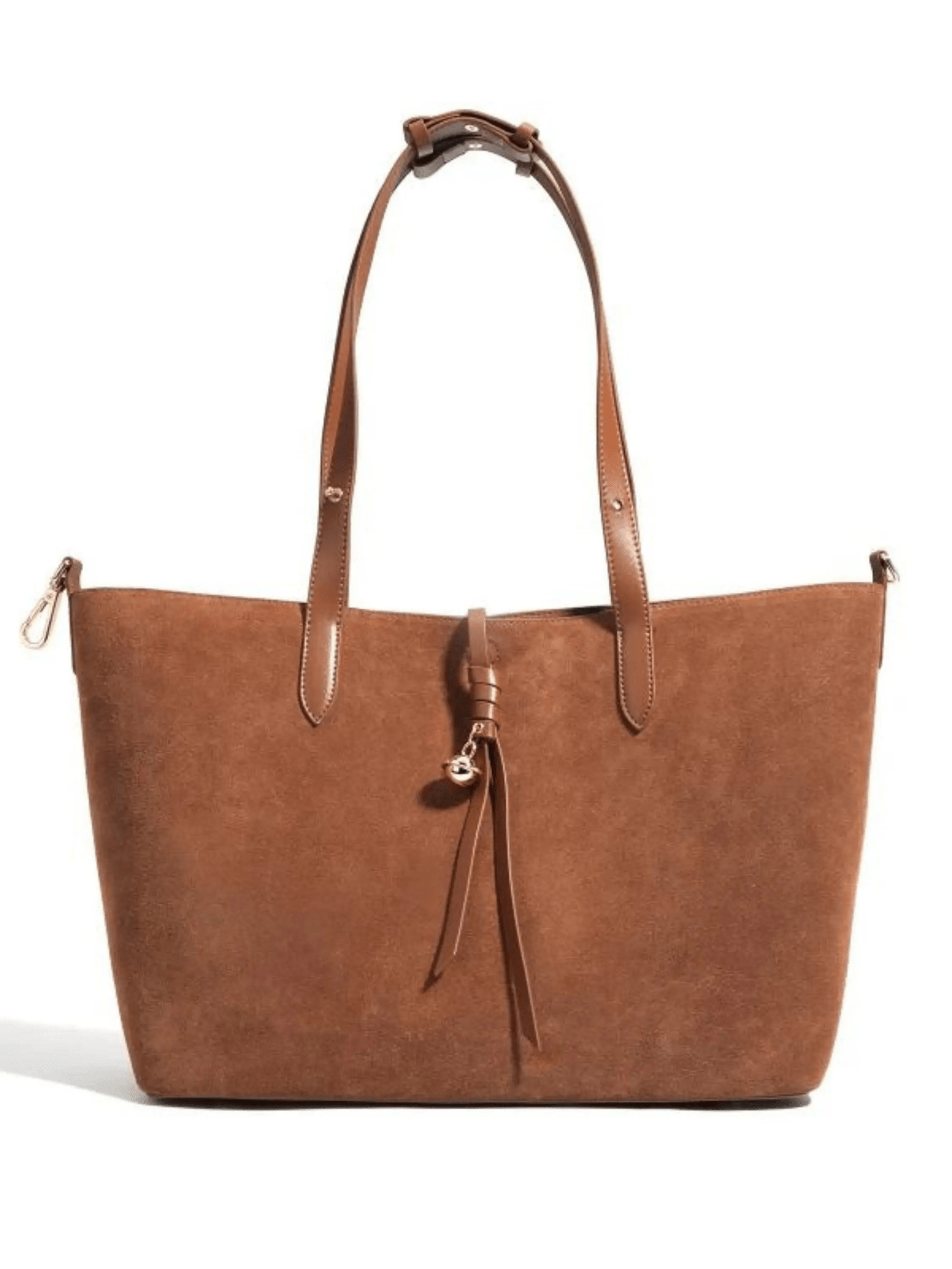 Savannah | Elegant Suede Tote Bag – A Timeless Classic - in Brown | Arvea Bags