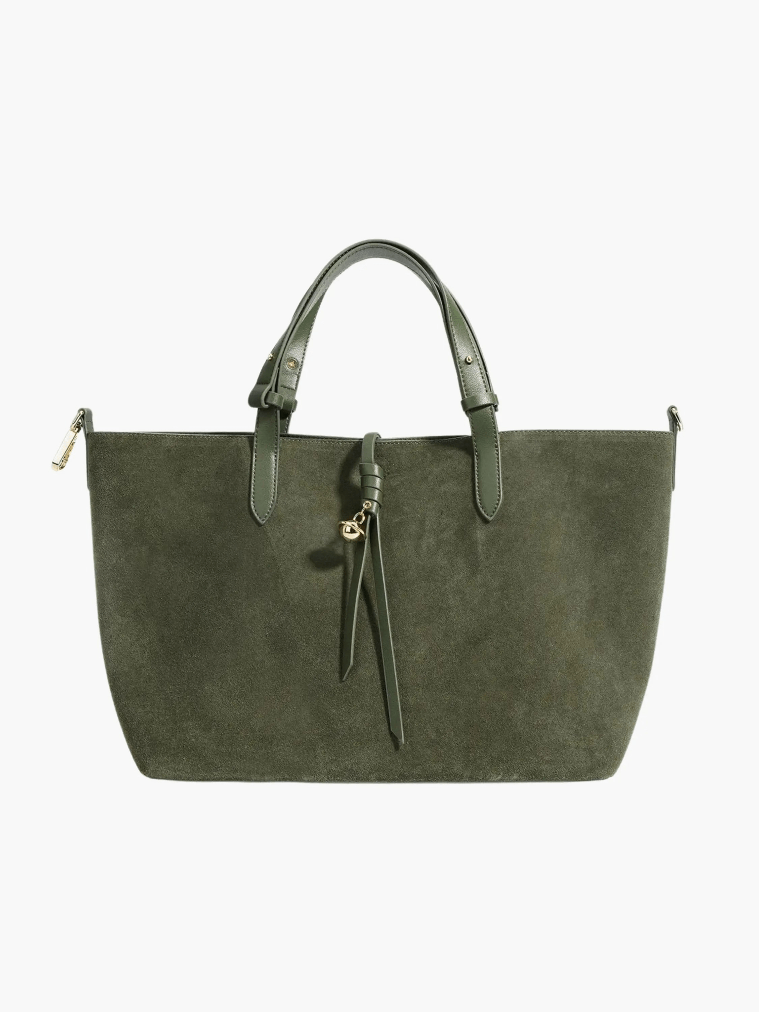 Savannah | Elegant Suede Tote Bag – A Timeless Classic - in Olive | Arvea Bags