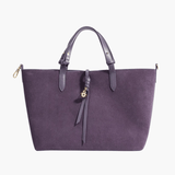 Savannah | Elegant Suede Tote Bag – A Timeless Classic - in Purple | Arvea Bags