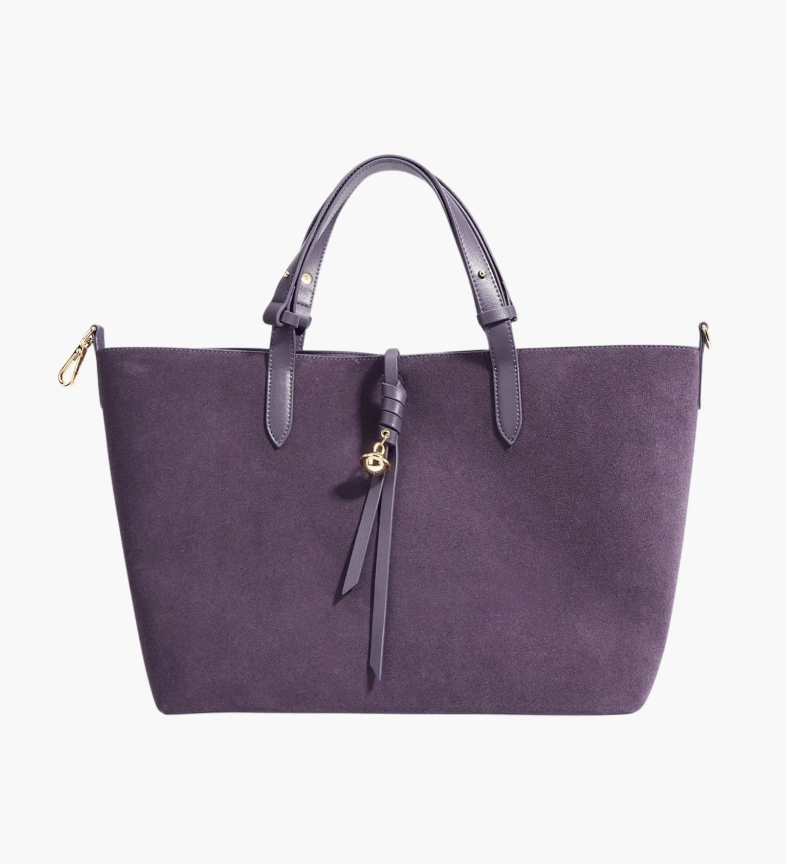 Savannah | Elegant Suede Tote Bag – A Timeless Classic - in Purple | Arvea Bags