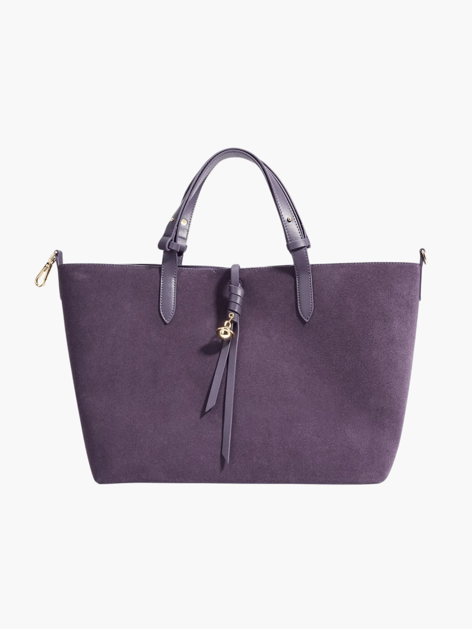 Savannah | Elegant Suede Tote Bag – A Timeless Classic - in Purple | Arvea Bags