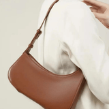 Scarlett | Luxe Red Leather Shoulder Bag – Bold & Chic - in Black | Arvea Bags