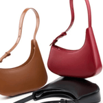 Scarlett | Luxe Red Leather Shoulder Bag – Bold & Chic - in Black | Arvea Bags