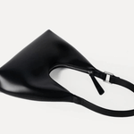 Selene | Luxe Black Leather Shoulder Bag – Sleek & Modern - in Black | Arvea Bags