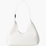 Selene | Luxe Black Leather Shoulder Bag – Sleek & Modern - in Light Beige | Arvea Bags
