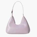 Selene | Luxe Black Leather Shoulder Bag – Sleek & Modern - in Purple | Arvea Bags