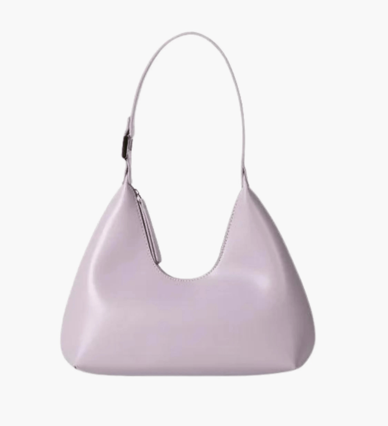 Selene | Luxe Black Leather Shoulder Bag – Sleek & Modern - in Purple | Arvea Bags