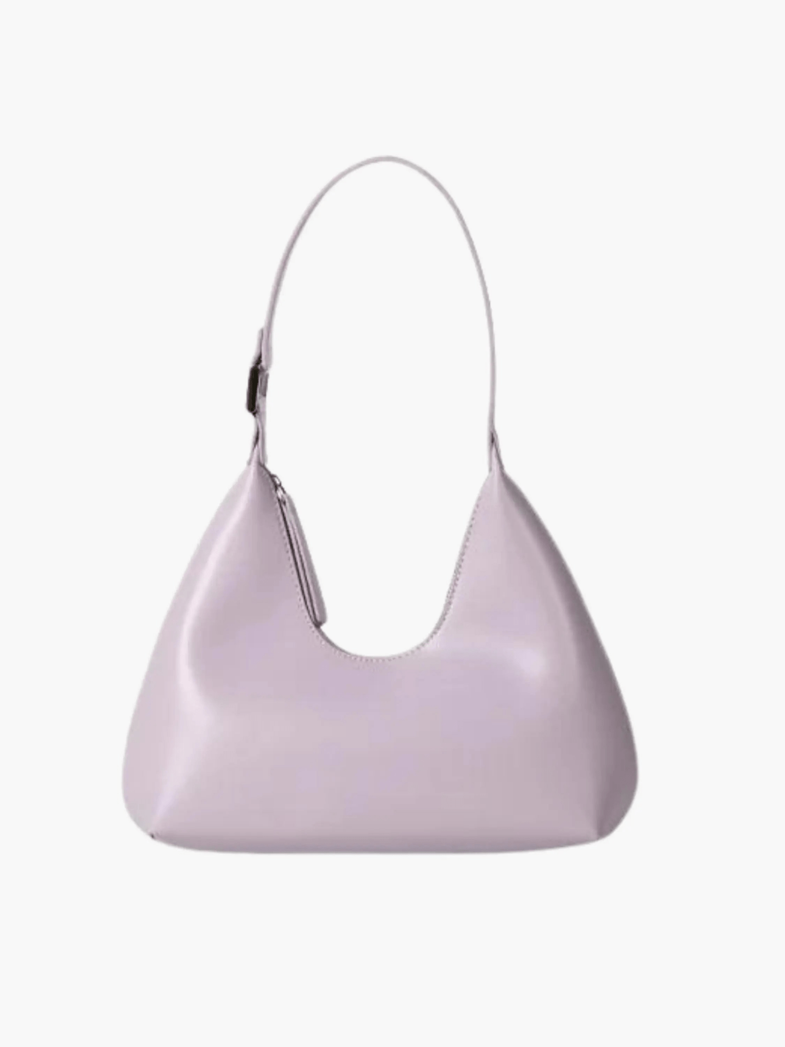 Selene | Luxe Black Leather Shoulder Bag – Sleek & Modern - in Purple | Arvea Bags
