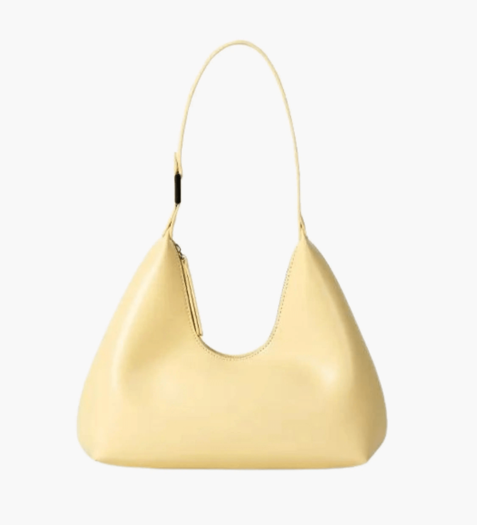 Selene | Luxe Black Leather Shoulder Bag – Sleek & Modern - in Yellow | Arvea Bags