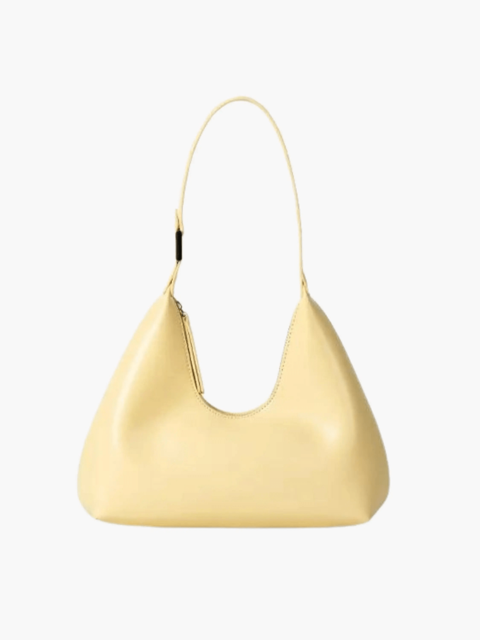 Selene | Luxe Black Leather Shoulder Bag – Sleek & Modern - in Yellow | Arvea Bags