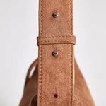 Semmie | Minimalist Burgundy Leather Shoulder Bag – Sleek & Contemporary - in Brown | Arvea Bags