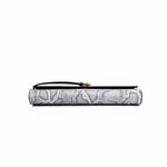 Separhine | Snakeskin Clutch Bag – Faux Leather Evening Bag with Gold Lock - in Light Grey | Arvea Bags