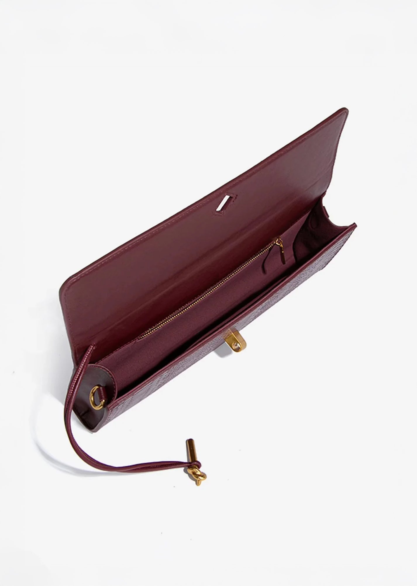 Separhine | Snakeskin Clutch Bag – Faux Leather Evening Bag with Gold Lock - in Wine Red | Arvea Bags
