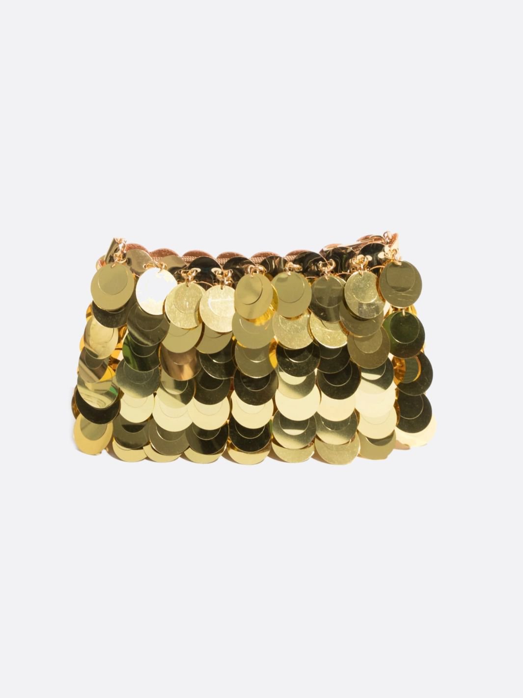 Sequin Chain Bag – Statement Party Clutch - in Gold | Arvea Bags