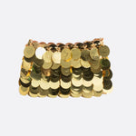 Sequin Chain Bag – Statement Party Clutch - in Gold | Arvea Bags