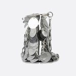Sequin Shoulder Bag – Party Clutch with Chain Strap - in Silver | Arvea Bags