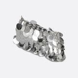 Sequin Shoulder Bag – Party Clutch with Chain Strap - in Silver | Arvea Bags