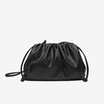 Serena Soft Leather Pouch Bag – Minimalist, Modern & Supple - in Black | Arvea Bags
