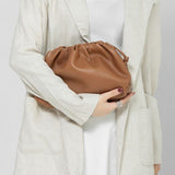 Serena Soft Leather Pouch Bag – Minimalist, Modern & Supple - in Caramel | Arvea Bags