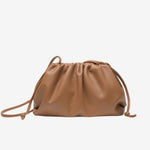Serena Soft Leather Pouch Bag – Minimalist, Modern & Supple - in Caramel | Arvea Bags
