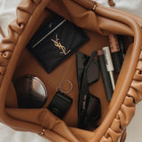 Serena Soft Leather Pouch Bag – Minimalist, Modern & Supple - in Caramel | Arvea Bags