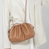 Serena Soft Leather Pouch Bag – Minimalist, Modern & Supple - in Caramel | Arvea Bags