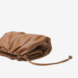 Serena Soft Leather Pouch Bag – Minimalist, Modern & Supple - in Caramel | Arvea Bags