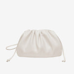 Serena Soft Leather Pouch Bag – Minimalist, Modern & Supple - in Off White | Arvea Bags