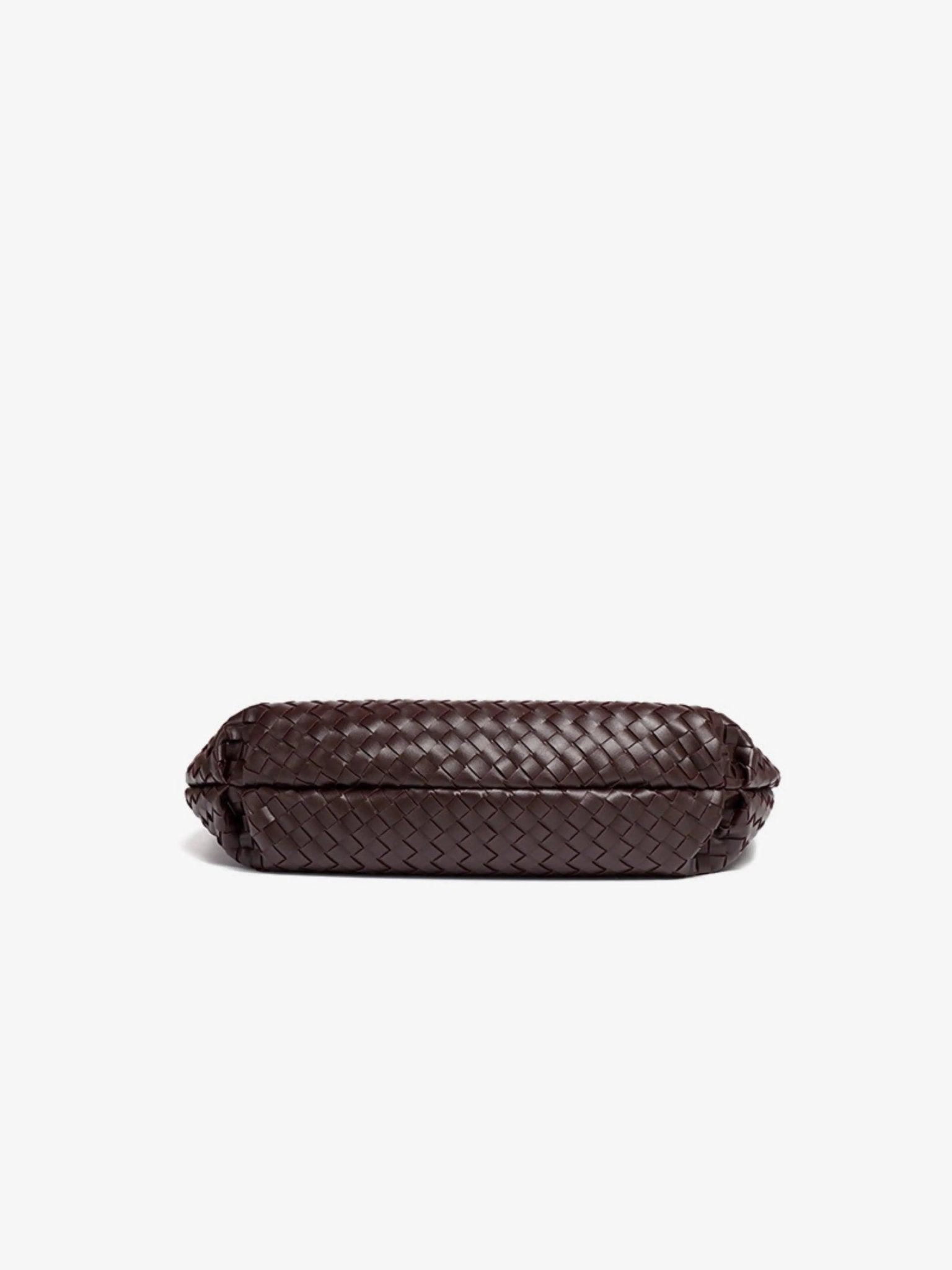 Siena | Brown Woven Leather Shoulder Bag – Sophisticated & Timeless - in Grey | Arvea Bags