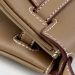 Sienna | Elegant Soft Leather Shoulder Bag with Mini Pouch – Chic & Functional - in Taupe | Arvea Bags