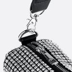 Silver Rhinestone Baguette Bag – Y2K Mini Party Purse - in Silver | Arvea Bags