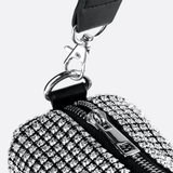 Silver Rhinestone Baguette Bag – Y2K Mini Party Purse - in Silver | Arvea Bags