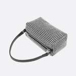 Silver Rhinestone Baguette Bag – Y2K Mini Party Purse - in Silver | Arvea Bags