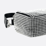 Silver Rhinestone Baguette Bag – Y2K Mini Party Purse - in Silver | Arvea Bags
