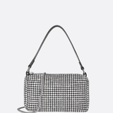 Silver Rhinestone Baguette Bag – Y2K Mini Party Purse - in Silver | Arvea Bags