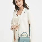 Skylar | Elegant Structured Leather Handbag with Timeless Appeal - in Black | Arvea Bags