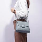 Skylar | Elegant Structured Leather Handbag with Timeless Appeal - in Black | Arvea Bags