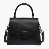 Skylar | Elegant Structured Leather Handbag with Timeless Appeal - in Black | Arvea Bags