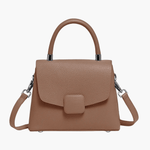 Skylar | Elegant Structured Leather Handbag with Timeless Appeal - in Brown | Arvea Bags