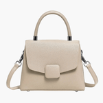 Skylar | Elegant Structured Leather Handbag with Timeless Appeal - in Light Blue | Arvea Bags