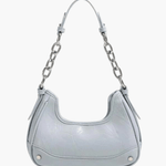 Skylar | Luxe Denim Shoulder Bag – Trendy & Chic - in Light Blue | Arvea Bags