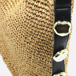 Slouchy Woven Shoulder Bag – Adjustable Strap Hobo Tote - in Taupe | Arvea Bags