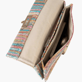 Soleil | Woven Raffia Chain Shoulder Bag – Effortless Chic - in Rainbow | Arvea Bags