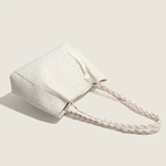Soleil | Woven Straw Tote Bag – Light & Breezy - in Beige | Arvea Bags